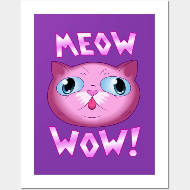 MEOW WOW! Wall Art by BeardDesign